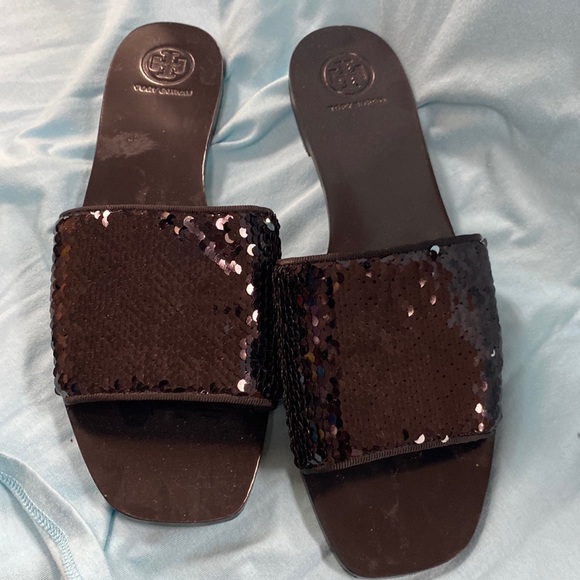 Shoes - Tory Burch Womens Carter Reversible Sequin Flat